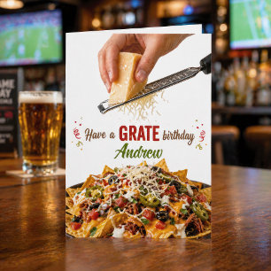 Carte Texte Anniversaire Fromage Nachos Grille Drôle Rou