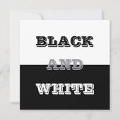 Carte Texte Blanc Gris Noir Et Couleurs Solides (Devant)