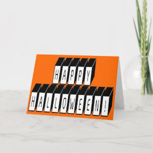 Carte Texte bloc Halloween