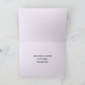 Carte Texte Coloré Merci Sur Violet (Intérieur)