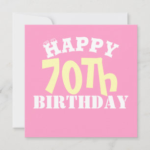 Carte Texte de 70e anniversaire personnalisable