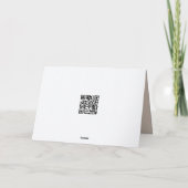 Carte Texte de corde simplifier l'anniversaire (Dos)