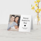 Carte Texte de deux photos et de la machine à écrire | B (Fleur jaune)