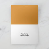 Carte Texte de glace de printemps sur un lac gelé (Intérieur)