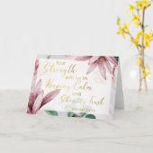 Carte Texte de l'année JW 2021 - Conserver le calme et m (Fleur jaune)