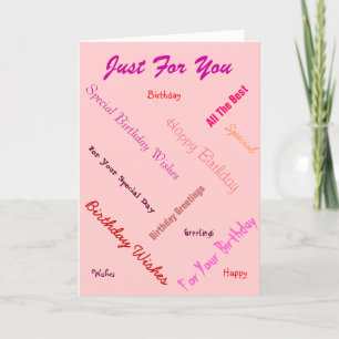 Carte texte design anniversaire salutations sur arrière