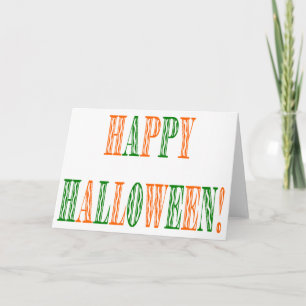 Carte Texte du festival d'Halloween