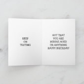 CARTE **TEXTE DU MOYEN ÂGÉ** À L'ANNIVERSAIRE DE LA COLL (Intérieur)