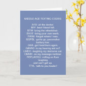 CARTE **TEXTE DU MOYEN ÂGÉ** À L'ANNIVERSAIRE DE LA COLL (Fleur jaune)