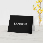 Carte Texte éditable moderne | Noir & Blanc (Fleur jaune)