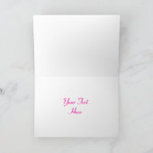 Carte texte Glitz rose 'Joyeux anniversaire' (Intérieur)