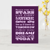 Carte Texte Inspirant (Fleur jaune)