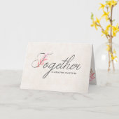 Carte Texte mariage à motif floral (Fleur jaune)