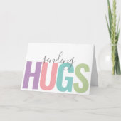 Carte Texte moderne Envoi de câlins Penser à vous (Devant)