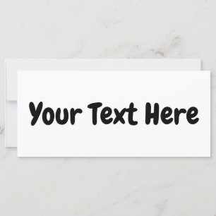 Carte Texte personnalisé