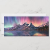 Carte Texte personnalisé Aurora Borealis (Devant)