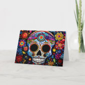 Carte Texte personnalisé 💀 Día de Muertos (Devant)