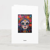 Carte Texte personnalisé 💀 La Calavera Catrina (Dos)