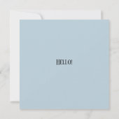 Carte texte personnalisée Collie Sheepdog à la fro (Dos)