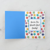 Carte texte personnalisée fête des pères World (Intérieur)