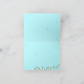 Carte texte personnalisée - PEG avec arrière - pla (Intérieur)