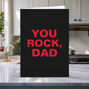 Carte Texte Simple Moderne Drôle Toi T'es un Super Papa