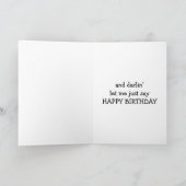 CARTE TEXTER LE STYLE SUD POUR DIRE HEUREUX ANNIVERSAIRE (Intérieur)