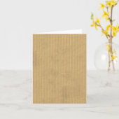 Carte Texture de carton ondulé (Fleur jaune)