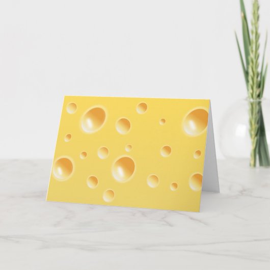 Carte Texture de fromage suisse jaune (Devant)