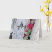 Carte Texture de l'écorce de bouleau (Fleur jaune)