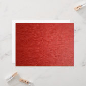 Carte Texture en cuir rouge (Devant/Arrière en situation)