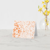Carte Texture - Orange (Fleur jaune)