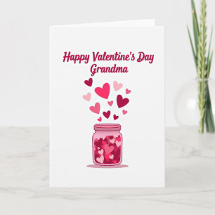 Carte texture pailletée pour grand-mère