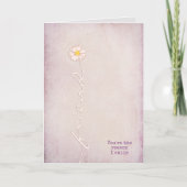 Carte texturé rose pour ami merci (Devant)