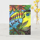 Carte Tezza le Toucan (Fleur jaune)