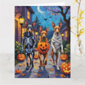 Carte Thai Ridgeback Trick-or-Treating Halloween Costume (Fleur jaune)