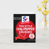 Carte Thai Style Chili Pepper Crushed Halloween Sce Cost (Fleur jaune)