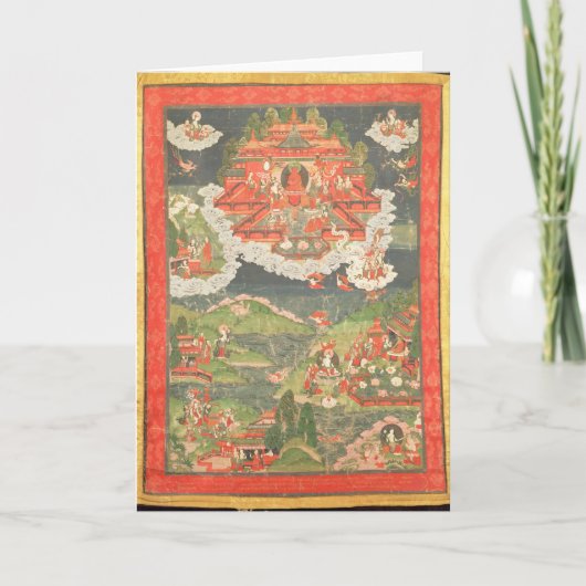 Carte Thangka du Paradis d'Amitabha (Devant)