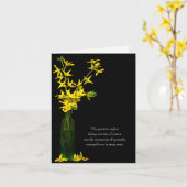 Carte thank (Fleur jaune)
