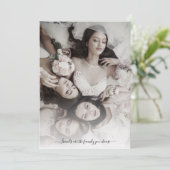 Carte Thank Bridesmaid with Photo and Typography (Debout devant)
