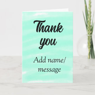 Carte Thank you add name message simple stylish calligra