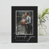 Carte THANK YOU Add Your Photo (Debout devant)