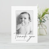 Carte THANK YOU Add Your Photo (Debout devant)