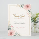 Carte Thank you card (Debout devant)