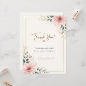 Carte Thank you card (Devant/Arrière en situation)