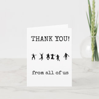 Carte Thank you Card, Customers, From All of Us