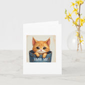 Carte Thank You Card, Cute, Appreciation (Fleur jaune)