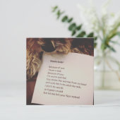 Carte Thank You Card de Dog (Debout devant)