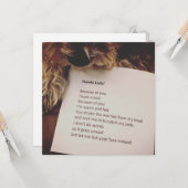 Carte Thank You Card de Dog (Devant/Arrière en situation)