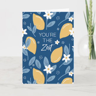 Carte Thank You Card - You're the Zest Pun Lemon Yellow